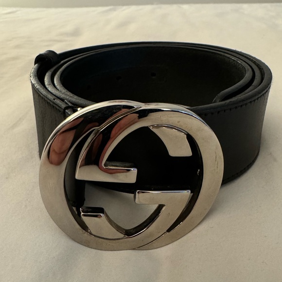 GUCCI Black Leather Belt - Picture 2 of 9
